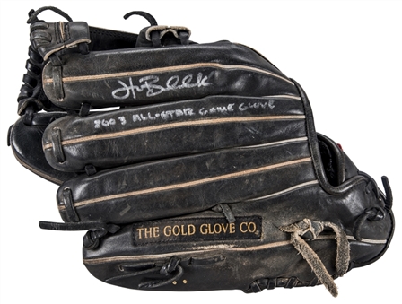 2003 Hank Blalock Game Used and Signed Rawlings PRONP5TLB All Star Game Glove (MEARS & PSA/DNA)